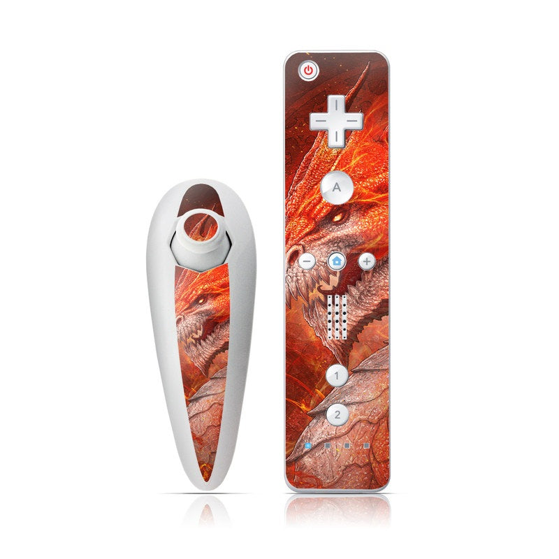 Flame Dragon - Nintendo Wii Nunchuk Skin