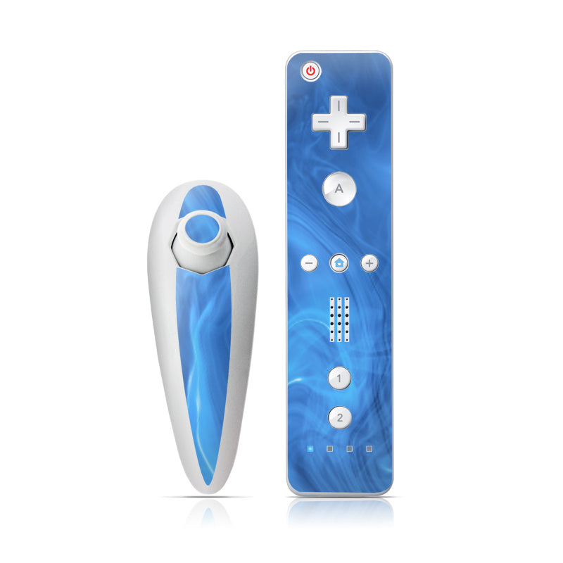 Blue Quantum Waves - Nintendo Wii Nunchuk Skin