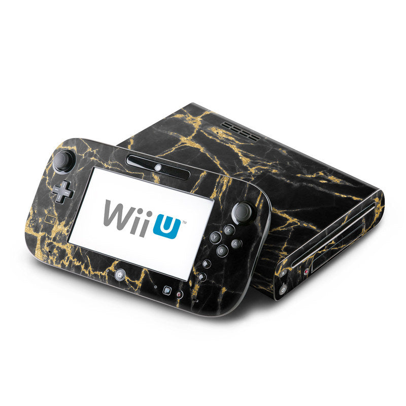 Black Gold Marble - Nintendo Wii U Skin