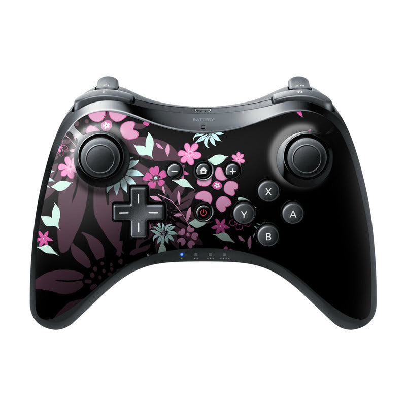 Dark Flowers - Nintendo Wii U Pro Controller Skin