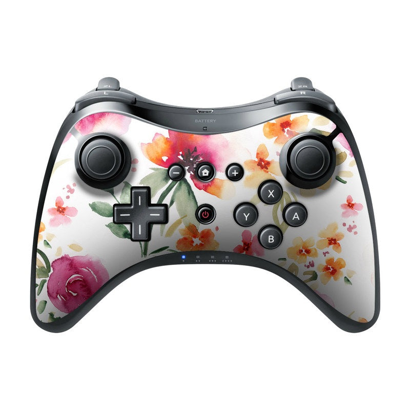 Fresh Flowers - Nintendo Wii U Pro Controller Skin