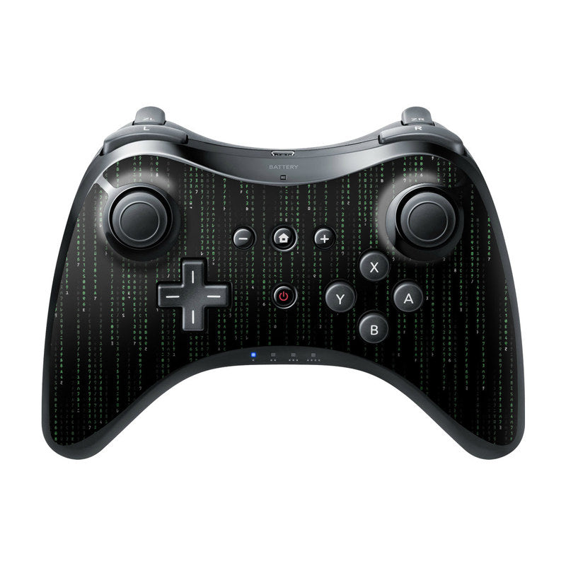Matrix Style Code - Nintendo Wii U Pro Controller Skin