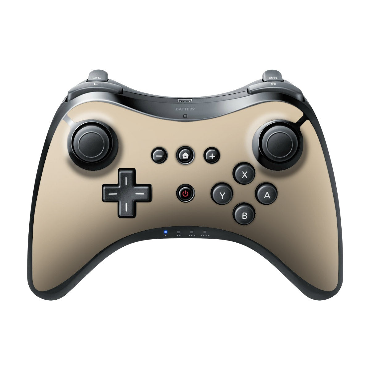 Solid State Beige - Nintendo Wii U Pro Controller Skin