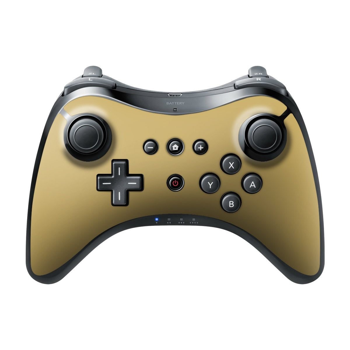 Solid State Mustard - Nintendo Wii U Pro Controller Skin