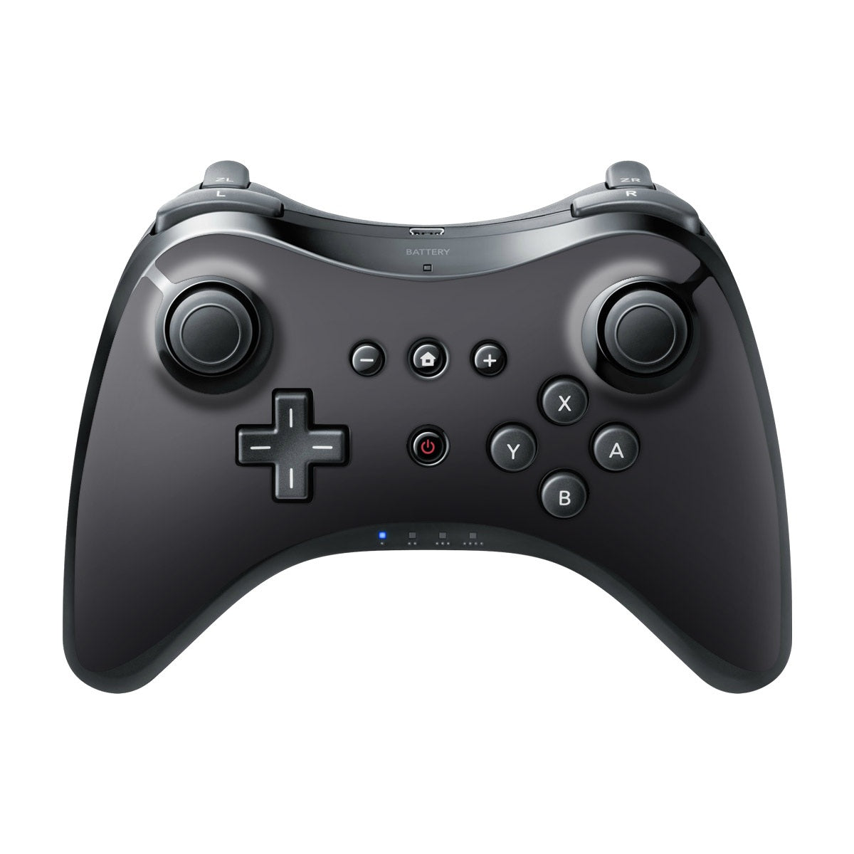 Solid State Slate Grey - Nintendo Wii U Pro Controller Skin