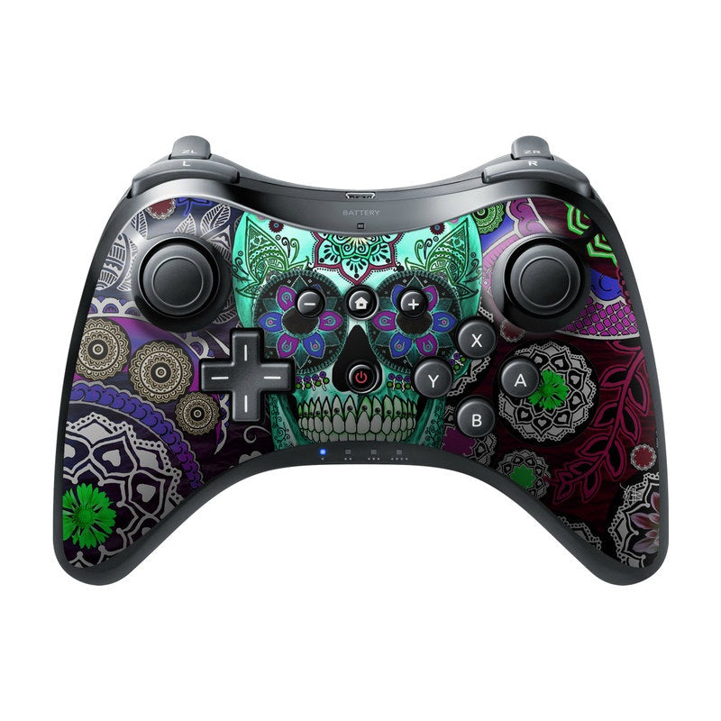 Sugar Skull Sombrero - Nintendo Wii U Pro Controller Skin