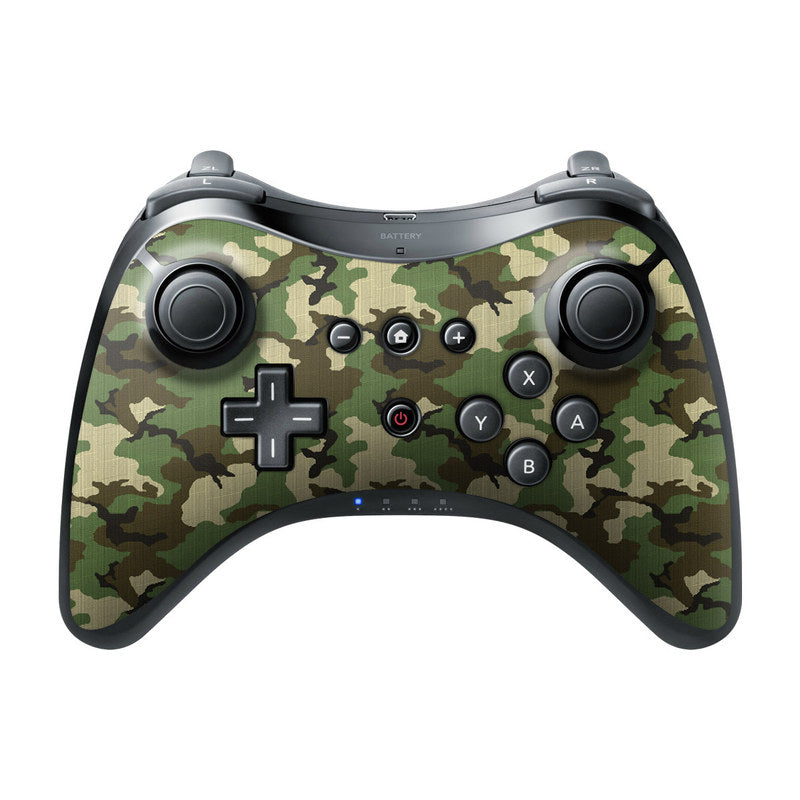 Woodland Camo - Nintendo Wii U Pro Controller Skin
