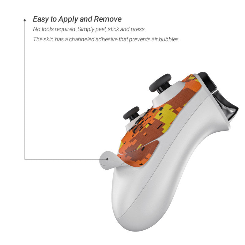 Digital Orange Camo - Microsoft Xbox One Controller Skin