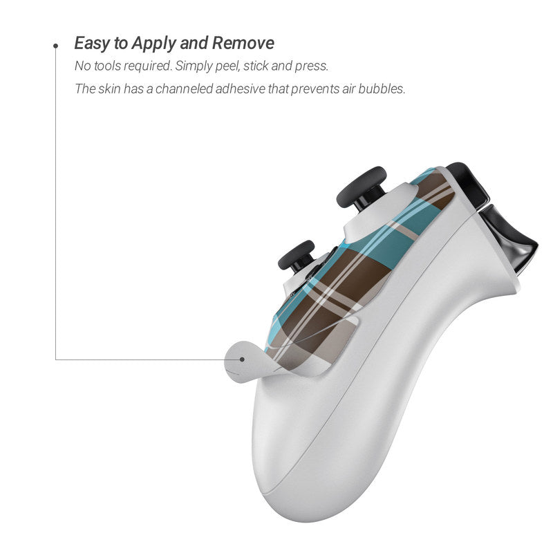 Turquoise Plaid - Microsoft Xbox One Controller Skin