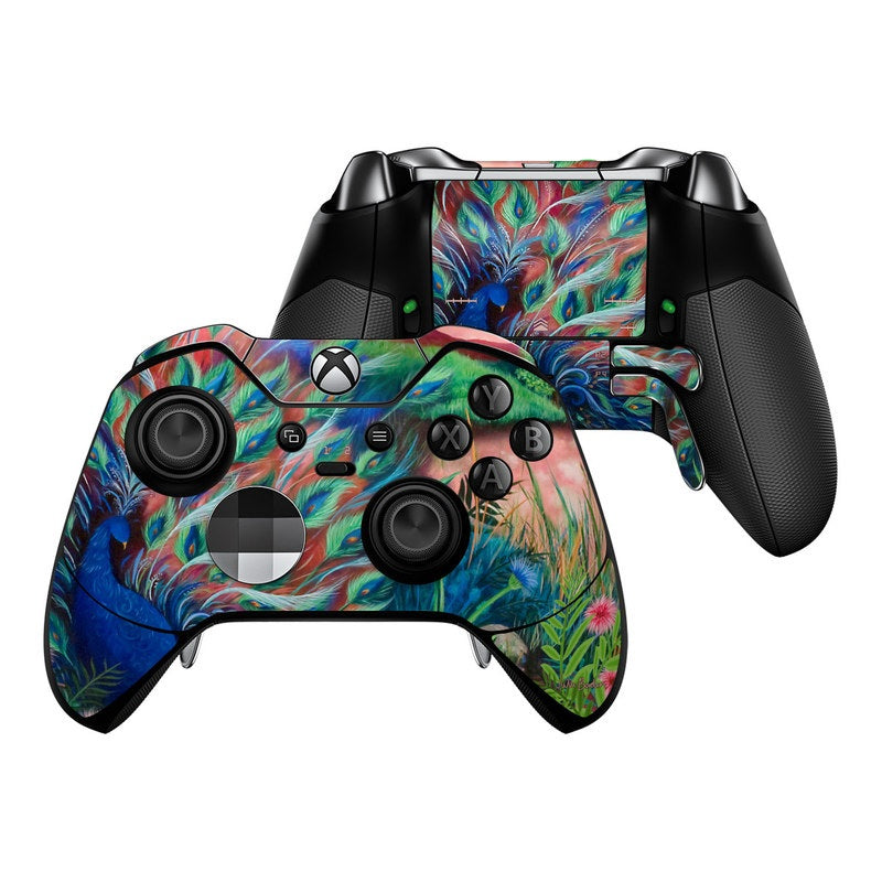 Coral Peacock - Microsoft Xbox One Elite Controller Skin