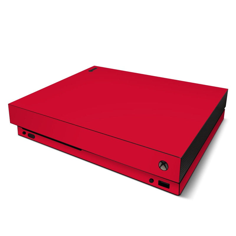 Solid State Red - Microsoft Xbox One X Skin