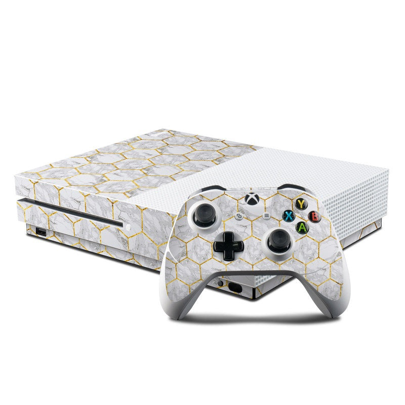 Honey Marble - Microsoft Xbox One S Console and Controller Kit Skin