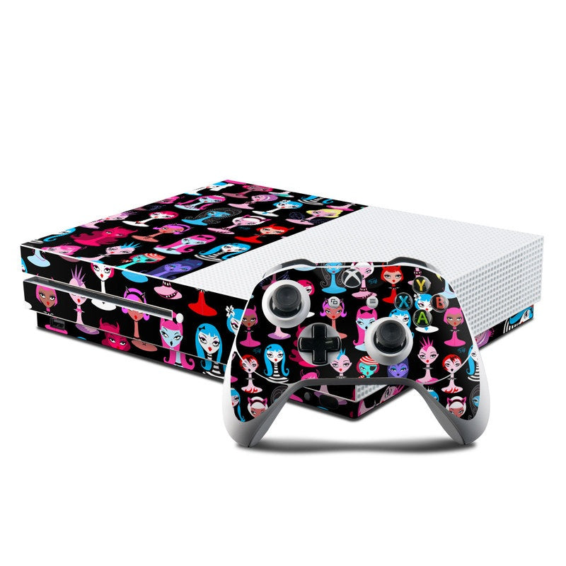 Punky Goth Dollies - Microsoft Xbox One S Console and Controller Kit Skin