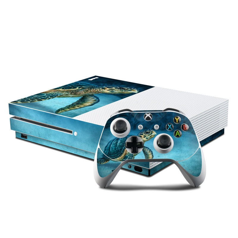 Sea Turtle - Microsoft Xbox One S Console and Controller Kit Skin