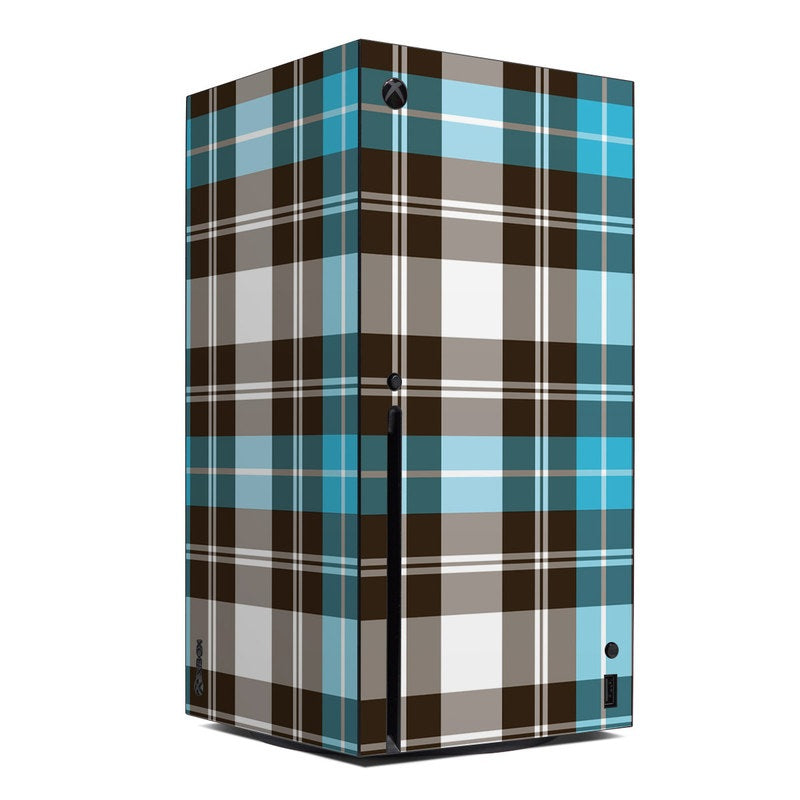 Turquoise Plaid - Microsoft Xbox Series X Skin
