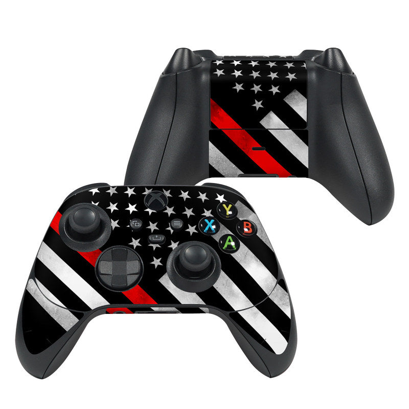 Thin Red Line Hero - Microsoft Xbox Series X Controller Skin
