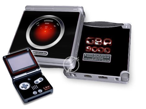 9000 - Nintendo GameBoy Advance SP Skin - Retro - DecalGirl
