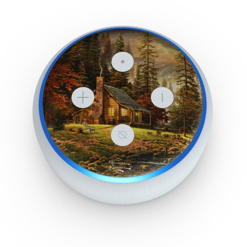 A Peaceful Retreat - Amazon Echo Dot (3rd Gen) Skin - Thomas Kinkade Studios - DecalGirl