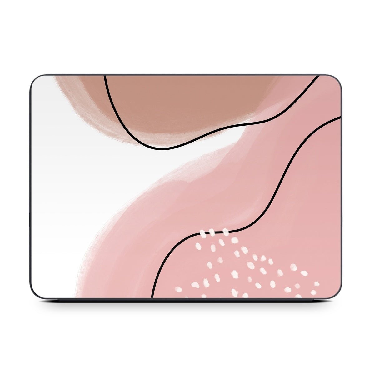 Abstract Pink and Brown - Apple Smart Keyboard Folio Skin - Aleeya Marie Designs - DecalGirl