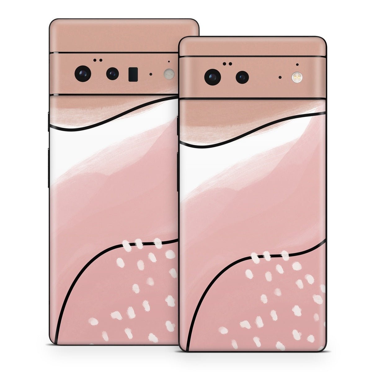 Abstract Pink and Brown - Google Pixel 6 Skin - Aleeya Marie Designs - DecalGirl