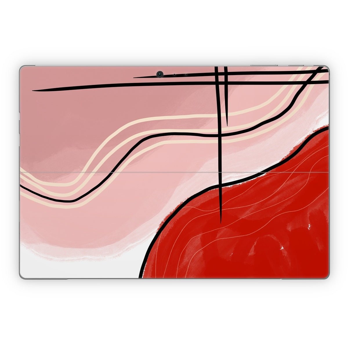 Abstract Red - Microsoft Surface Pro Skin - Aleeya Marie Designs - DecalGirl