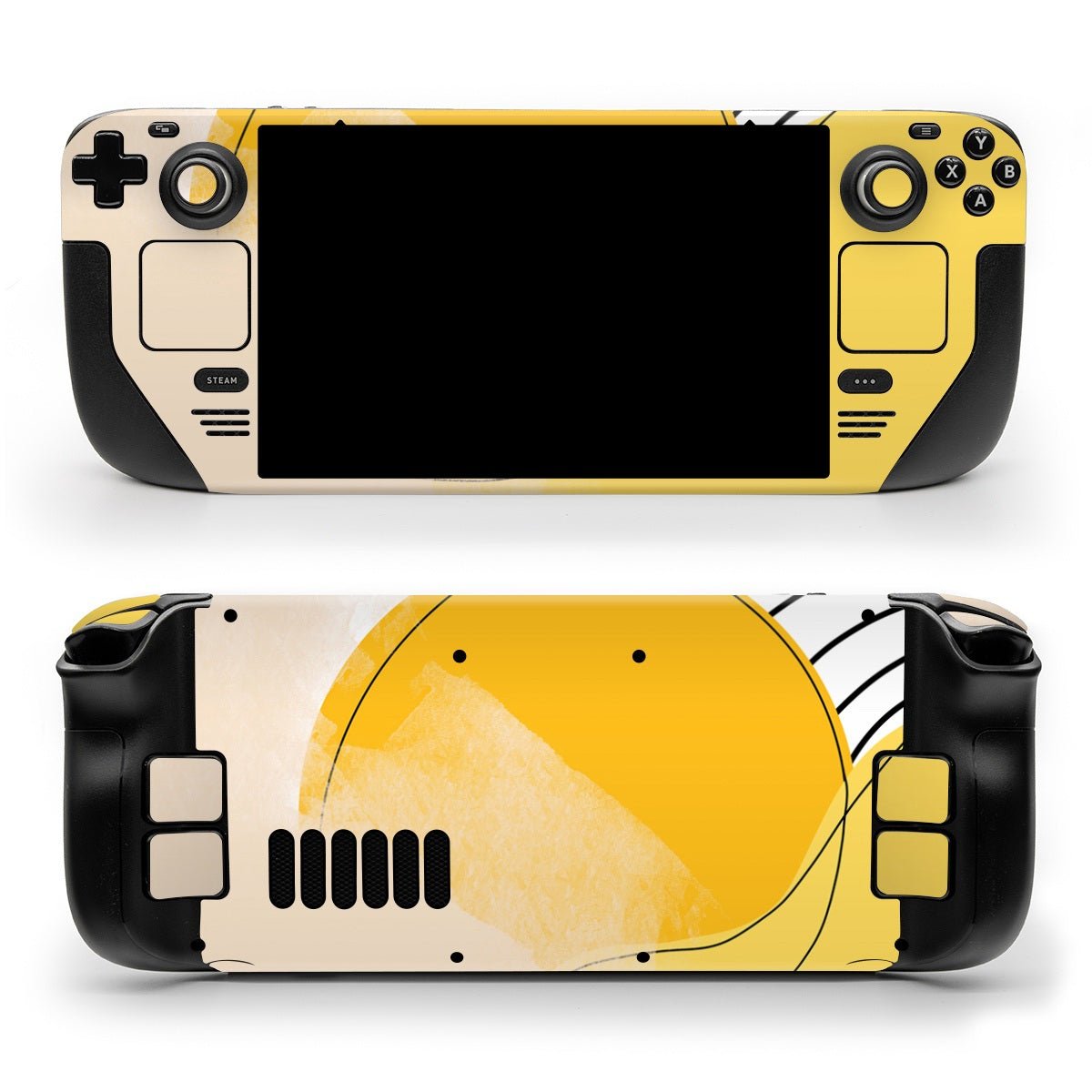Abstract Yellow - Valve Steam Deck Skin - Aleeya Marie Designs - DecalGirl