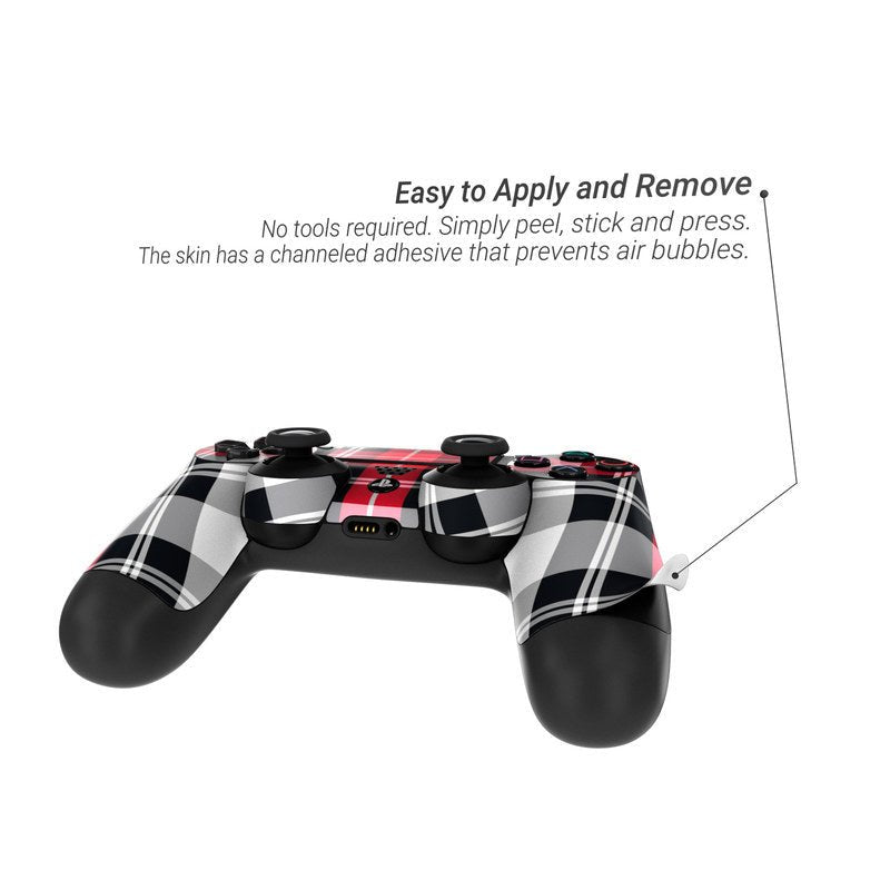 Red Plaid - Sony PS4 Controller Skin - DecalGirl Collective - DecalGirl