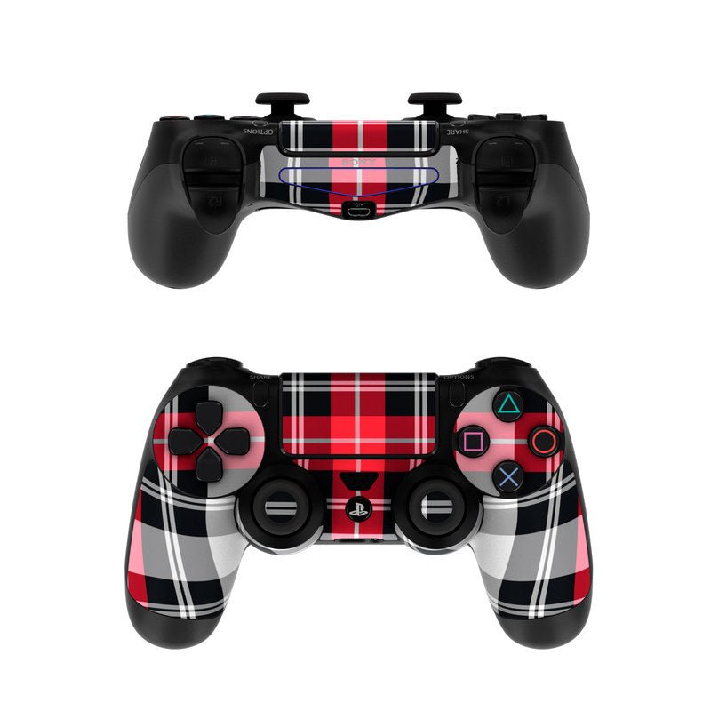Red Plaid - Sony PS4 Controller Skin - DecalGirl Collective - DecalGirl