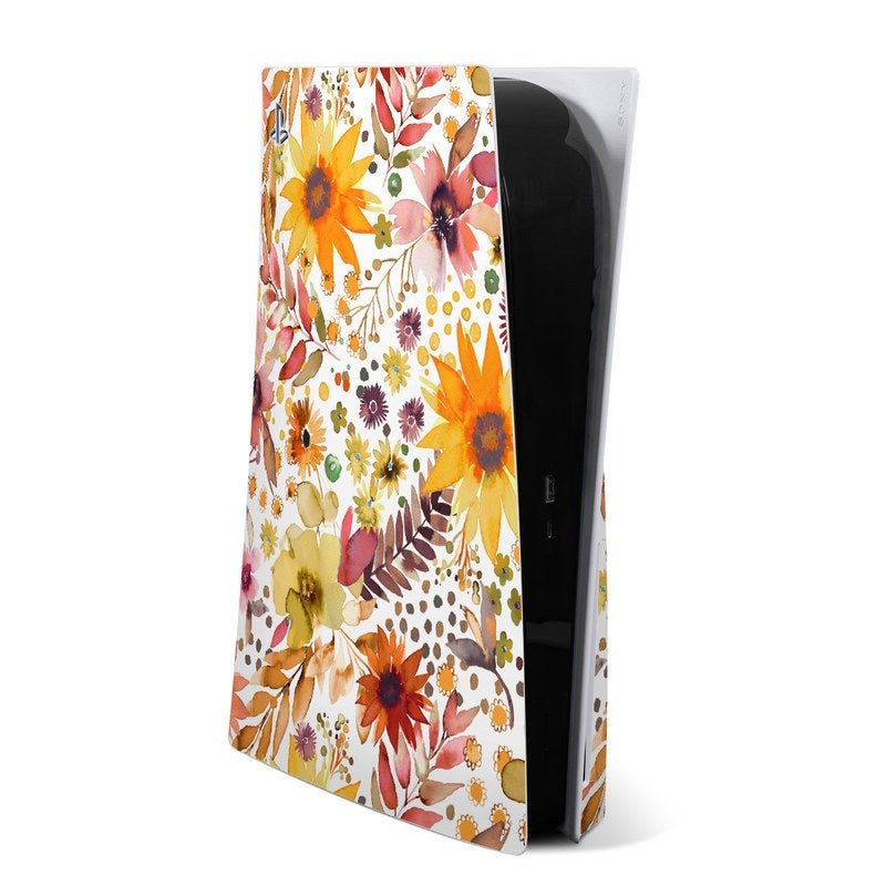 Summer Watercolor Sunflowers - Sony PS5 Skin - Ninola Design - DecalGirl