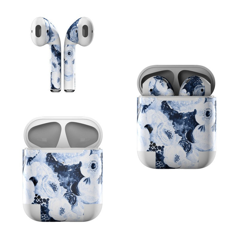 Blue Blooms - Apple AirPods Skin