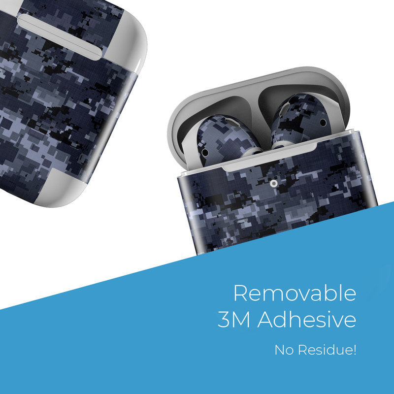 Digital Navy Camo - Apple AirPods Skin