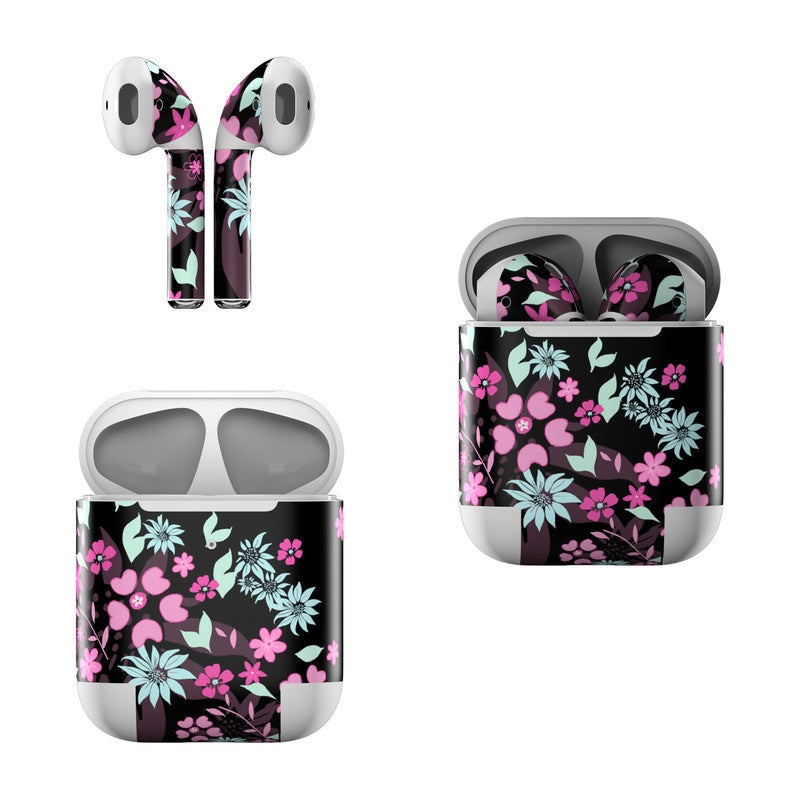 Dark Flowers - Apple AirPods Skin