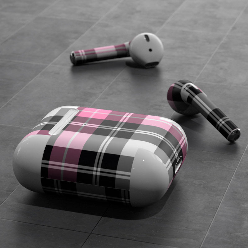 Pink Plaid - Apple AirPods Skin