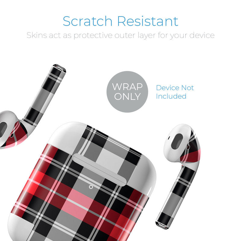 Red Plaid - Apple AirPods Skin