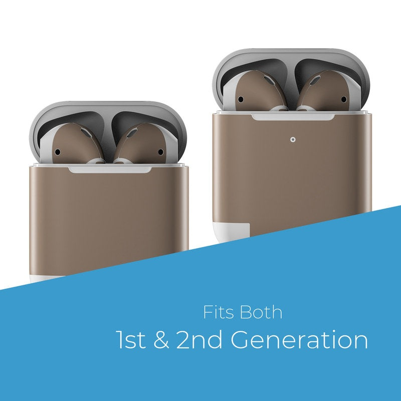 Solid State Flat Dark Earth - Apple AirPods Skin