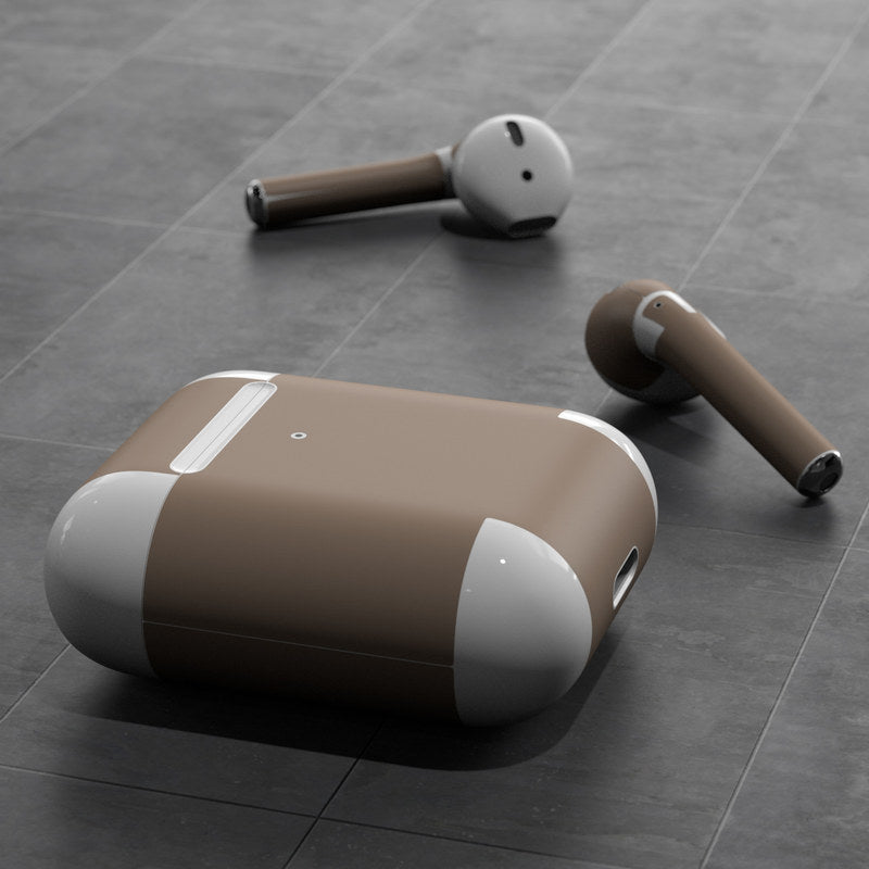 Solid State Flat Dark Earth - Apple AirPods Skin