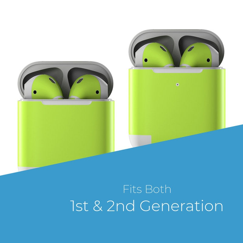 Solid State Lime - Apple AirPods Skin