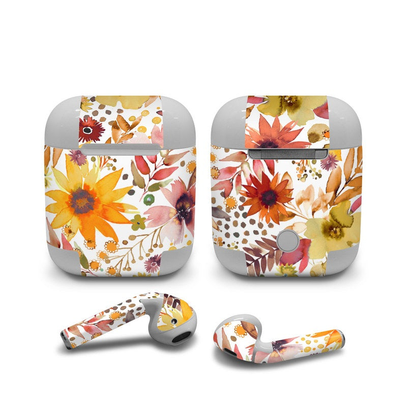 Summer Watercolor Sunflowers - Apple AirPods Skin