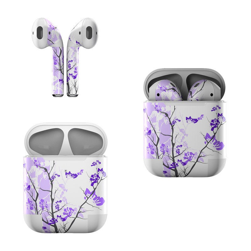 Violet Tranquility Apple AirPods Skin - Main Image