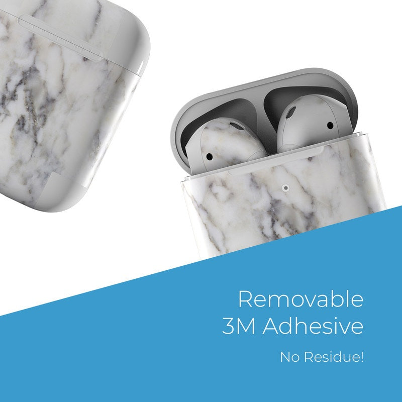 White Marble - Apple AirPods Skin