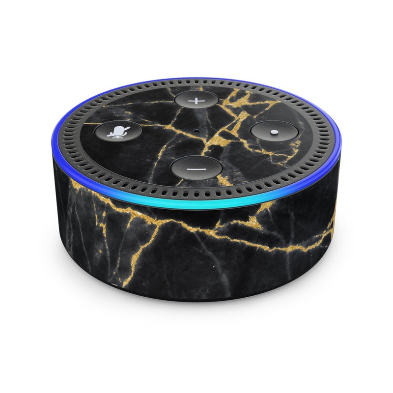 Black Gold Marble - Amazon Echo Dot (2nd Gen) Skin
