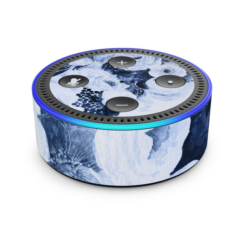 Blue Blooms - Amazon Echo Dot (2nd Gen) Skin