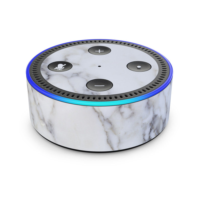 White Marble - Amazon Echo Dot (2nd Gen) Skin