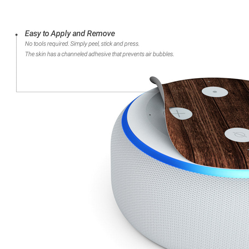 Stained Wood - Amazon Echo Dot (3rd Gen) Skin