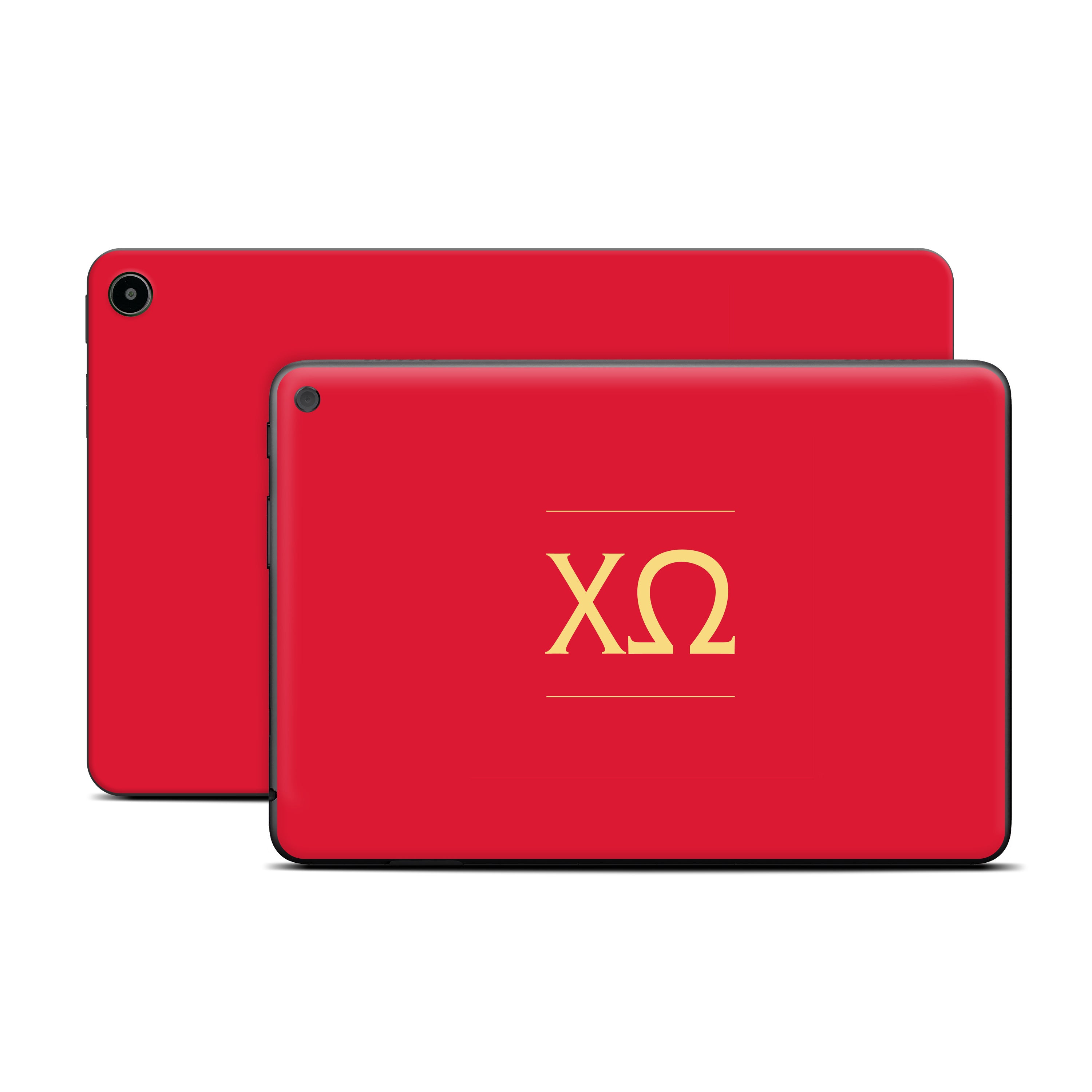 Chi Omega Letters Cardinal - Amazon Fire Skin