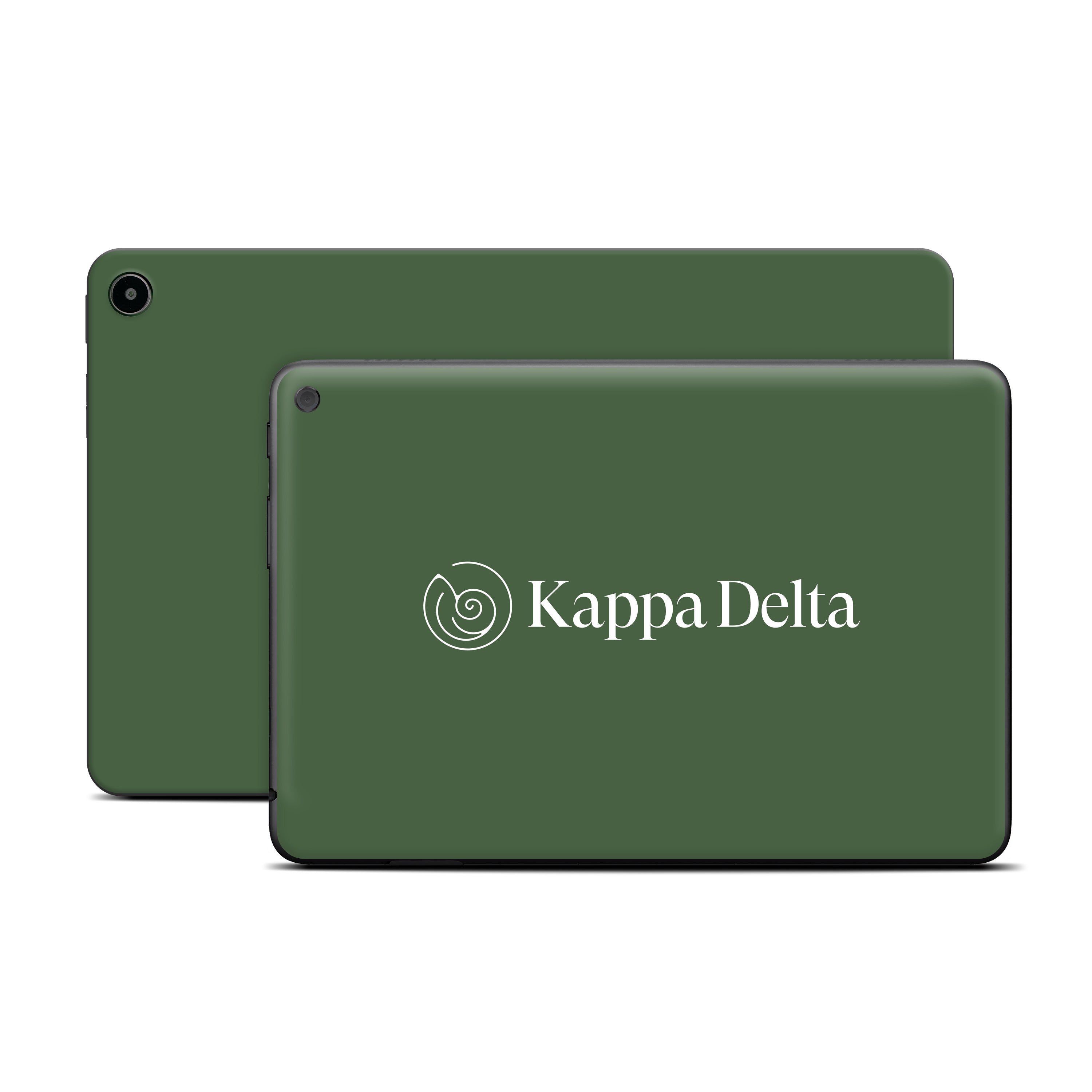 Kappa Delta Secondary Logo Dark Olive - Amazon Fire Skin