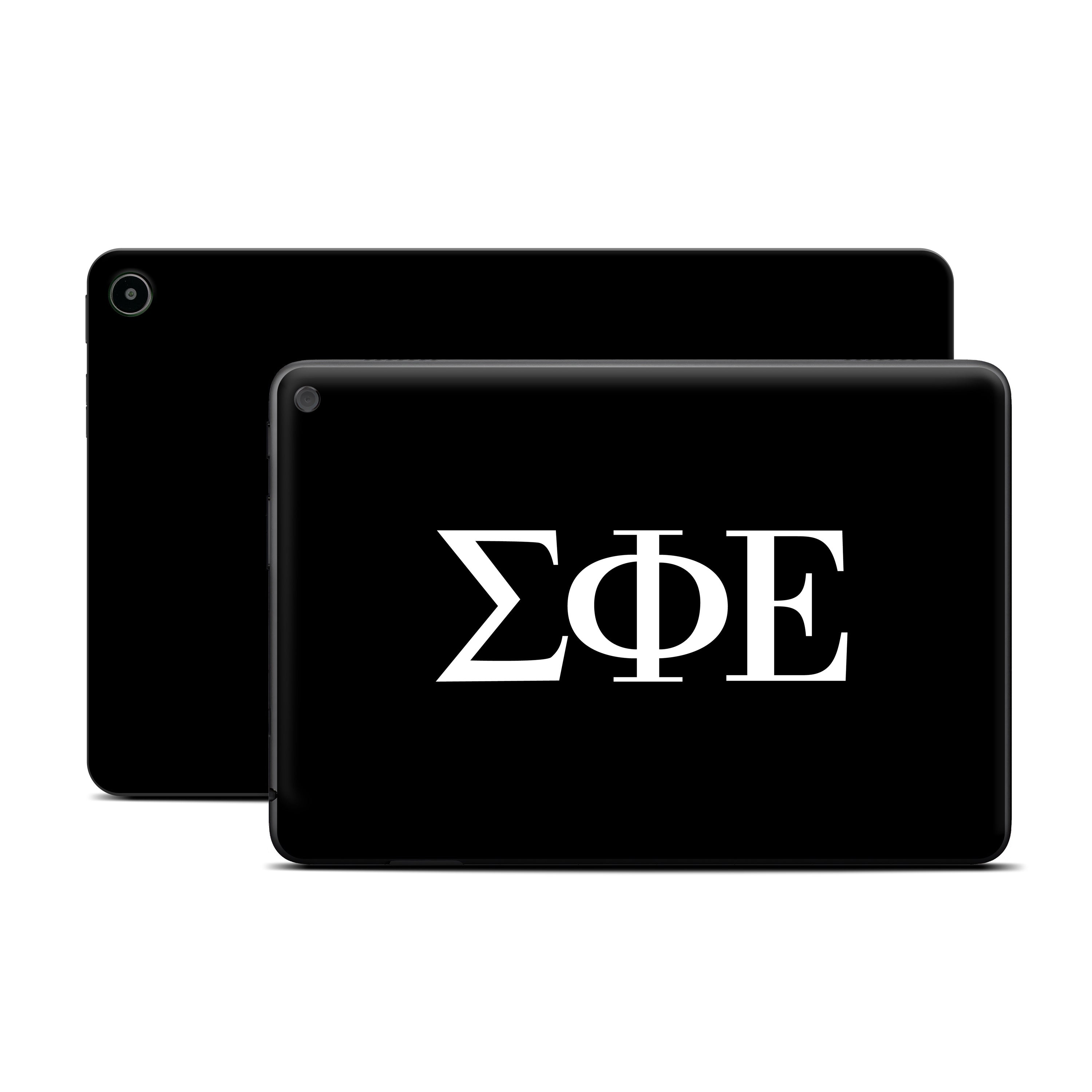 Sigma Phi Epsilon Greek Letters Black - Amazon Fire Skin