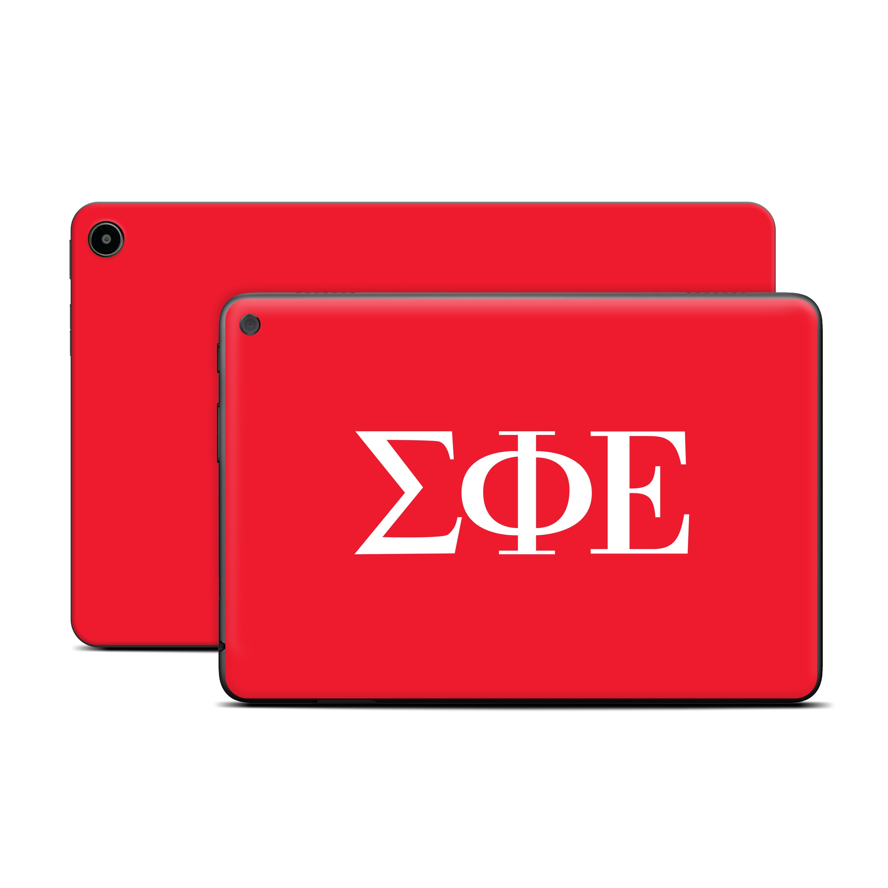 Sigma Phi Epsilon Greek Letters Red - Amazon Fire Skin