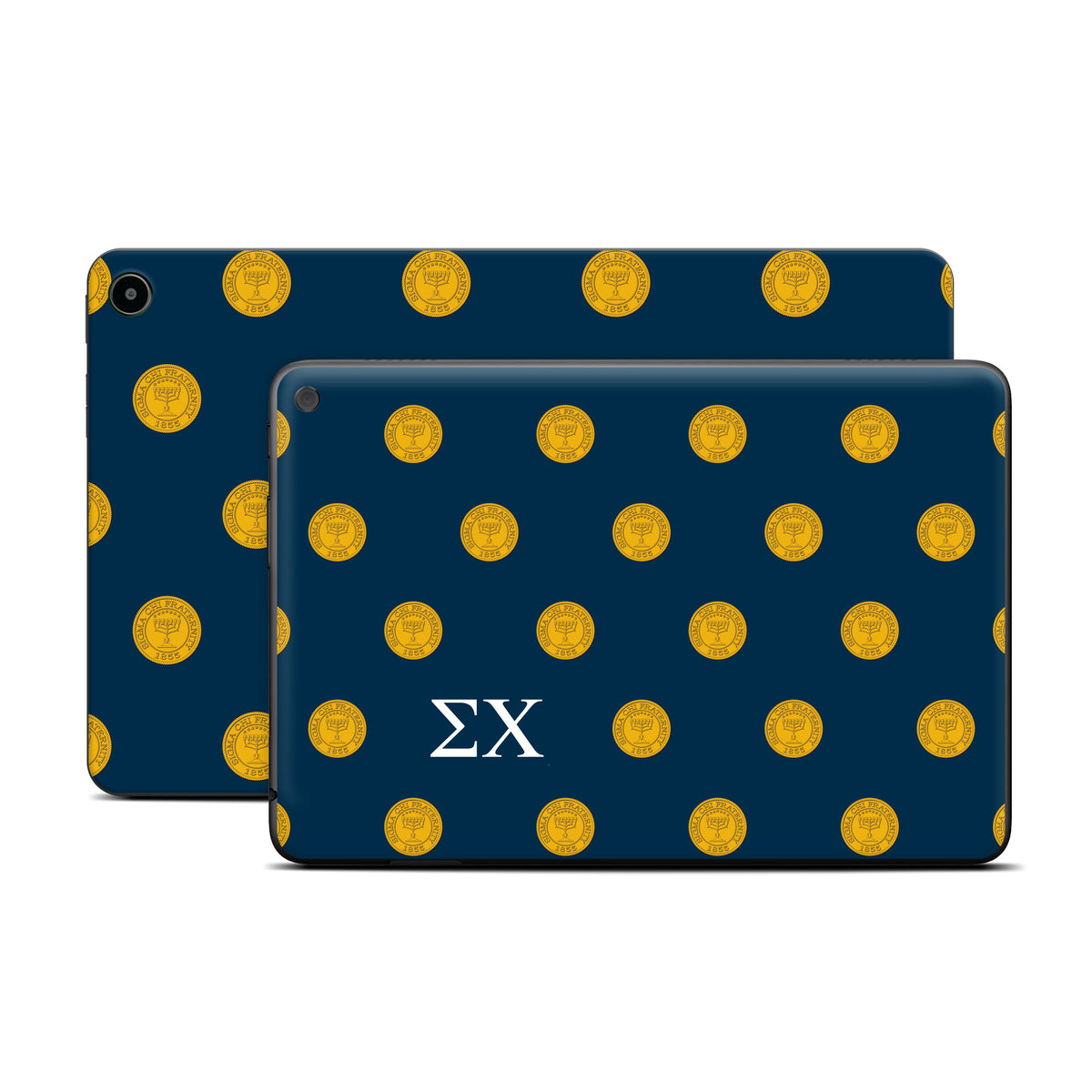 Sigma Chi Seal Pattern with Letters Navy - Amazon Fire Skin