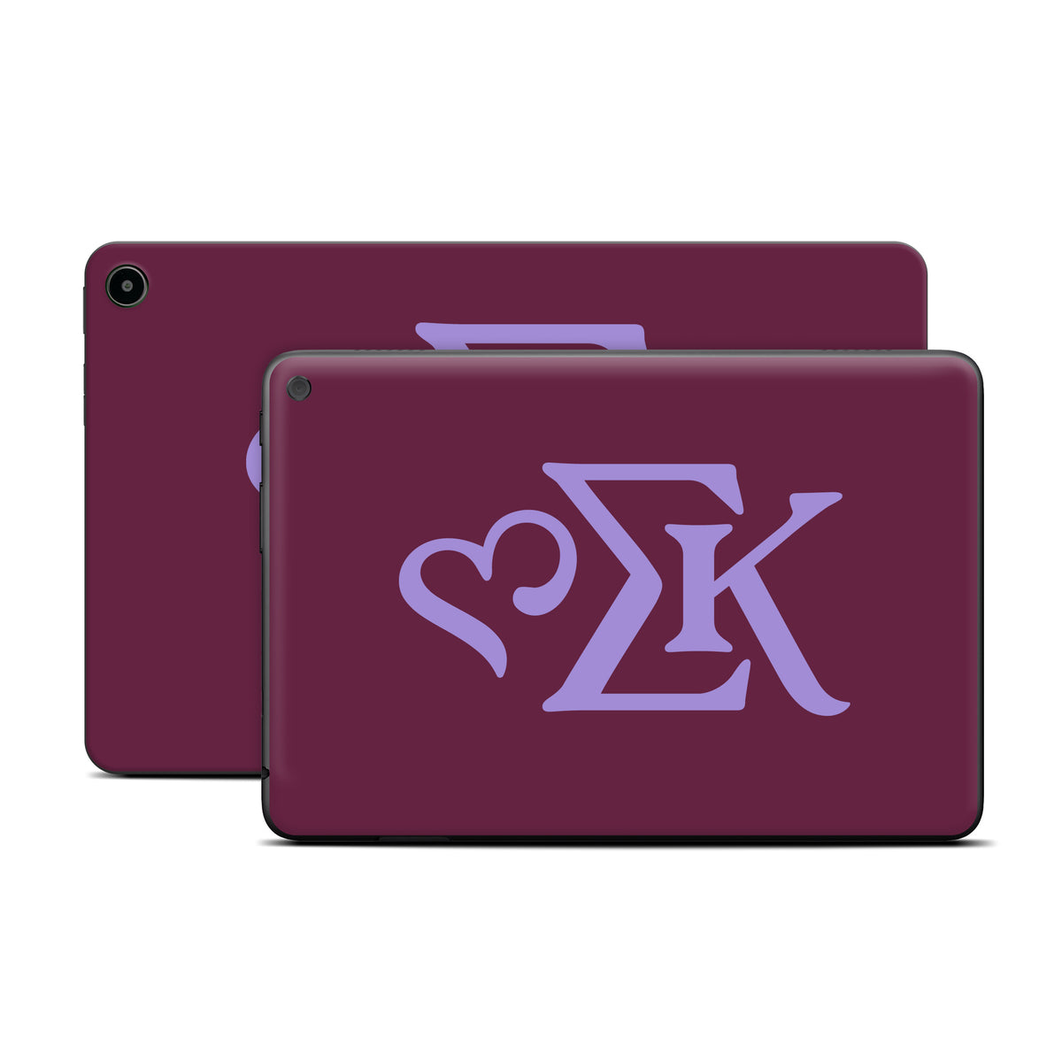 Sigma Kappa Greek Letters Legacy Lavender on Mary Maroon - Amazon Fire Skin